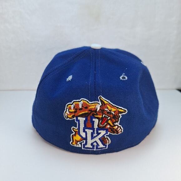 Vintage Kentucky Wildcats Blue Basic "K" 1990s Pro Line Pro Model USA Hat 7 1/8 - Picture 4 of 8